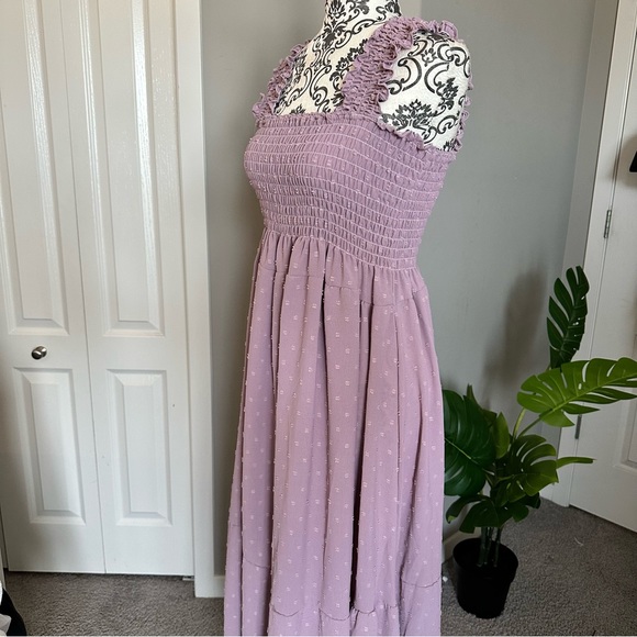 Purple Sleeveless Maxi Dress - Picture 4 of 4